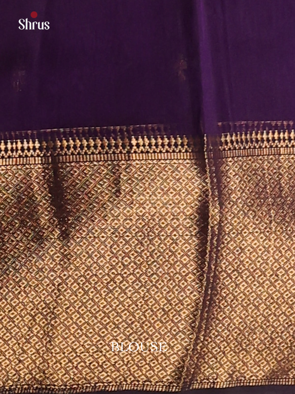 Violet(Single Tone)- Maheshwari silkcotton Saree - Shop on Shrus.com
