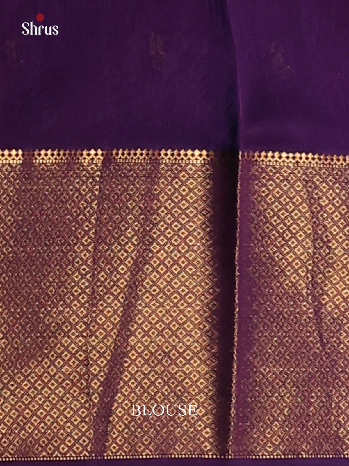 Blue with Violet - Maheshwari silkcotton Saree - Shop on Shrus.com