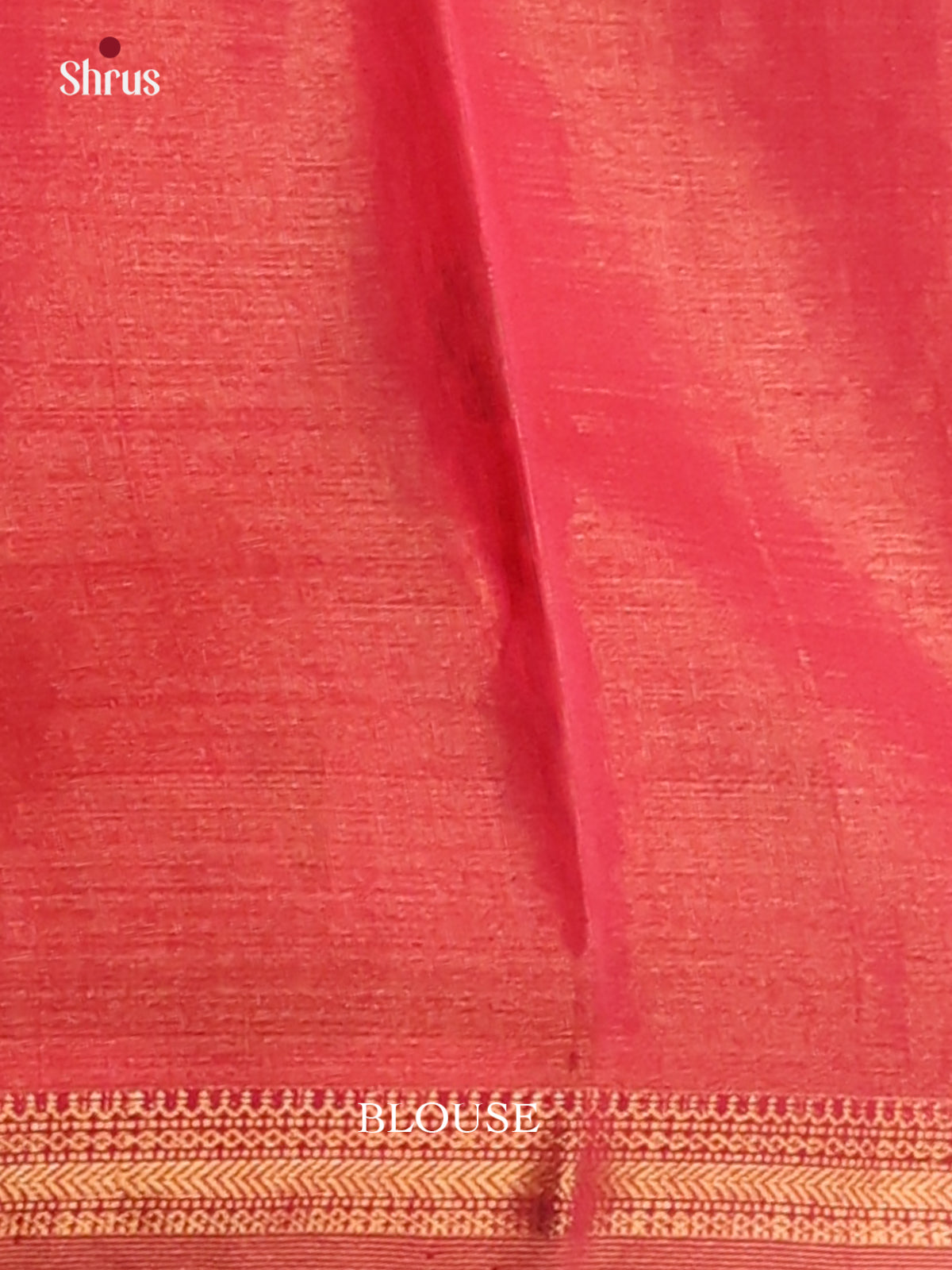 Orangish Pink(Single Tone)- Maheshwari silkcotton Saree - Shop on Shrus.com