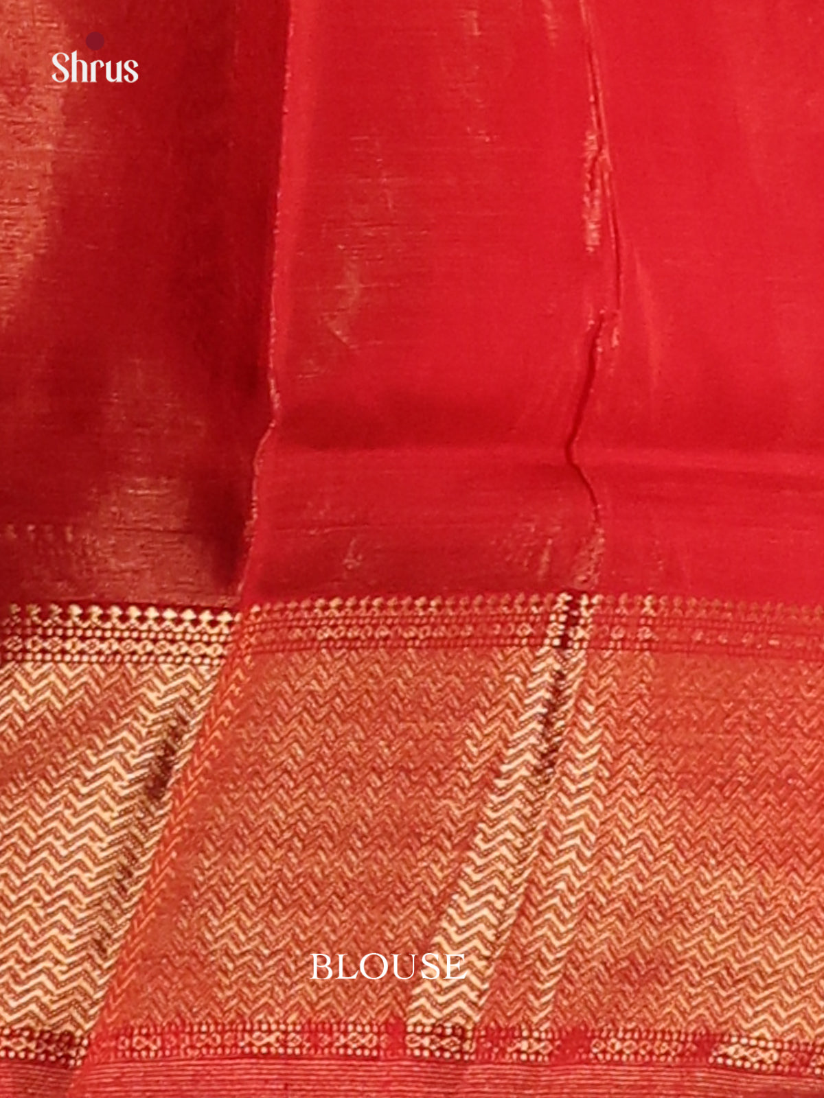 Red(Single Tone)- Maheshwari silkcotton Saree - Shop on Shrus.com