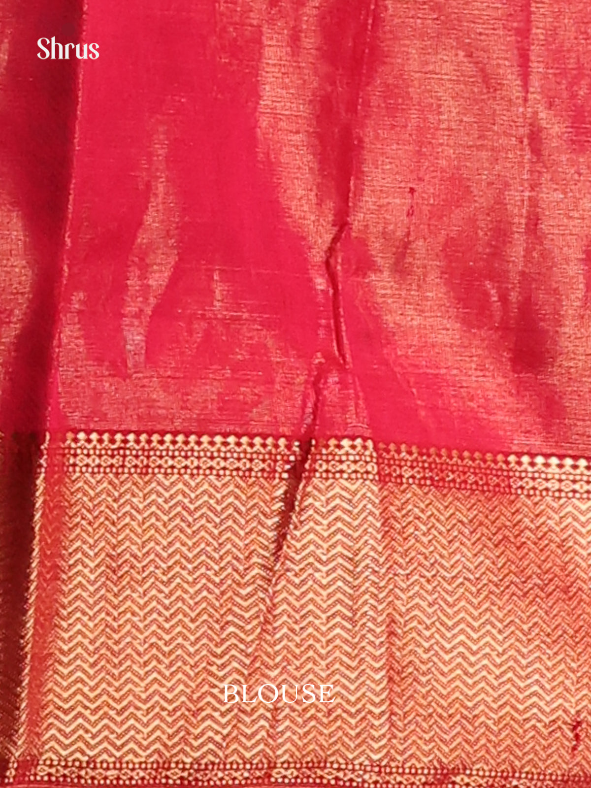 Orangish Pink(single Tone)- Maheshwari silkcotton Saree - Shop on Shrus.com