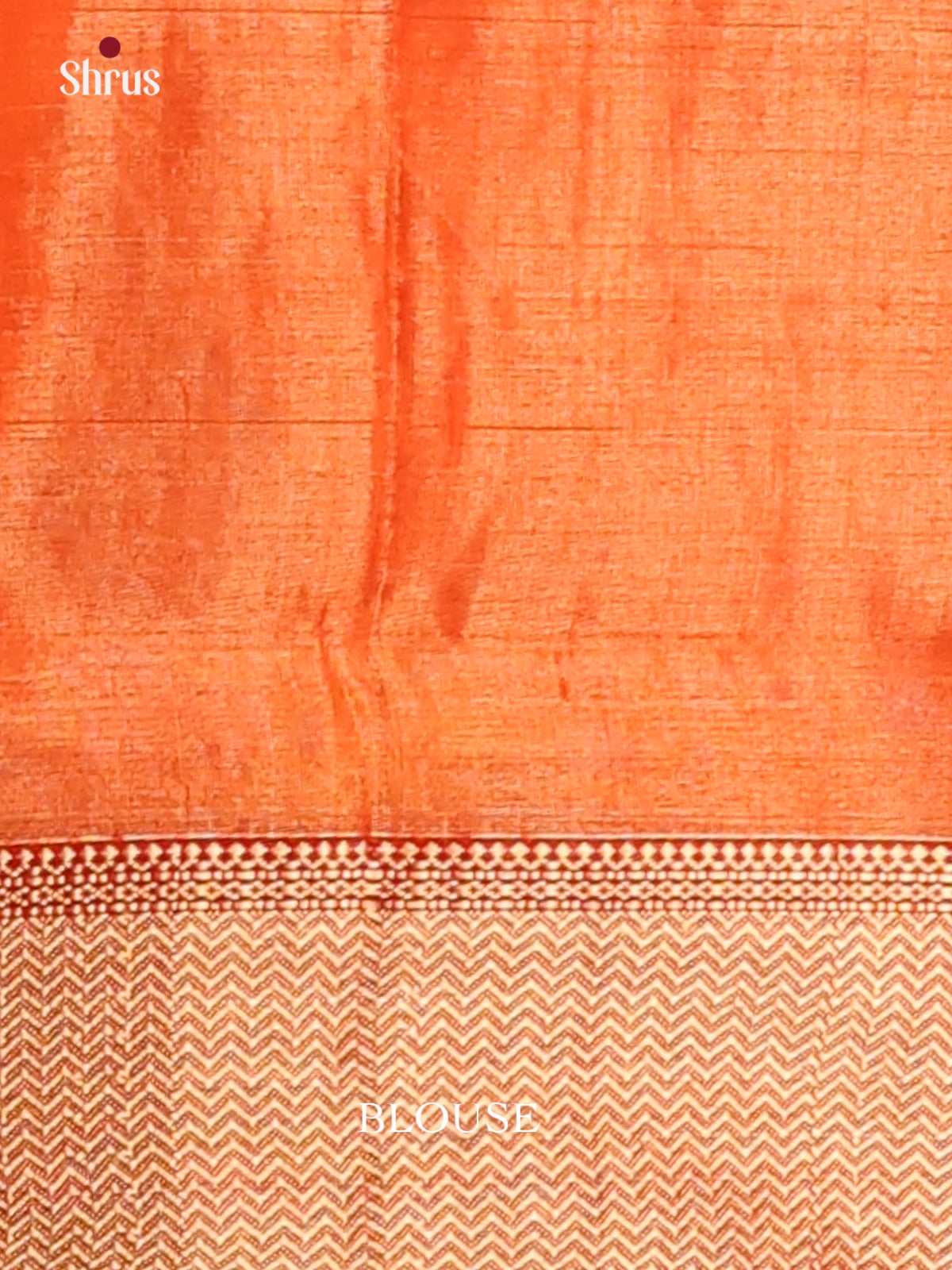Orange(single Tone)- Maheshwari silkcotton Saree - Shop on Shrus.com