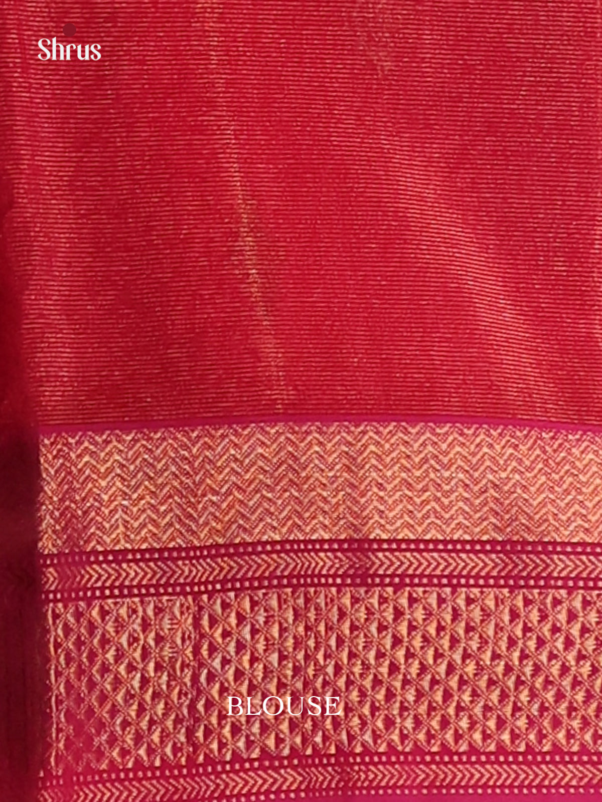 Orangish Pink & Pink - Maheshwari silkcotton Saree - Shop on Shrus.com