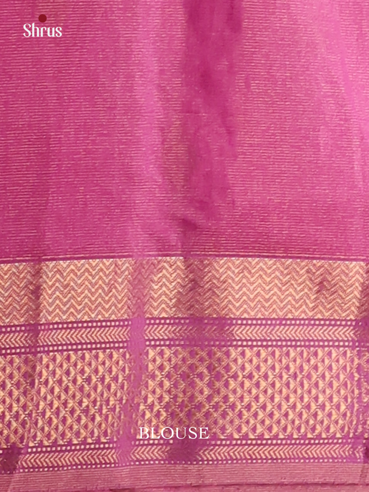 Pink(Single Tone)- Maheshwari silkcotton Saree - Shop on Shrus.com