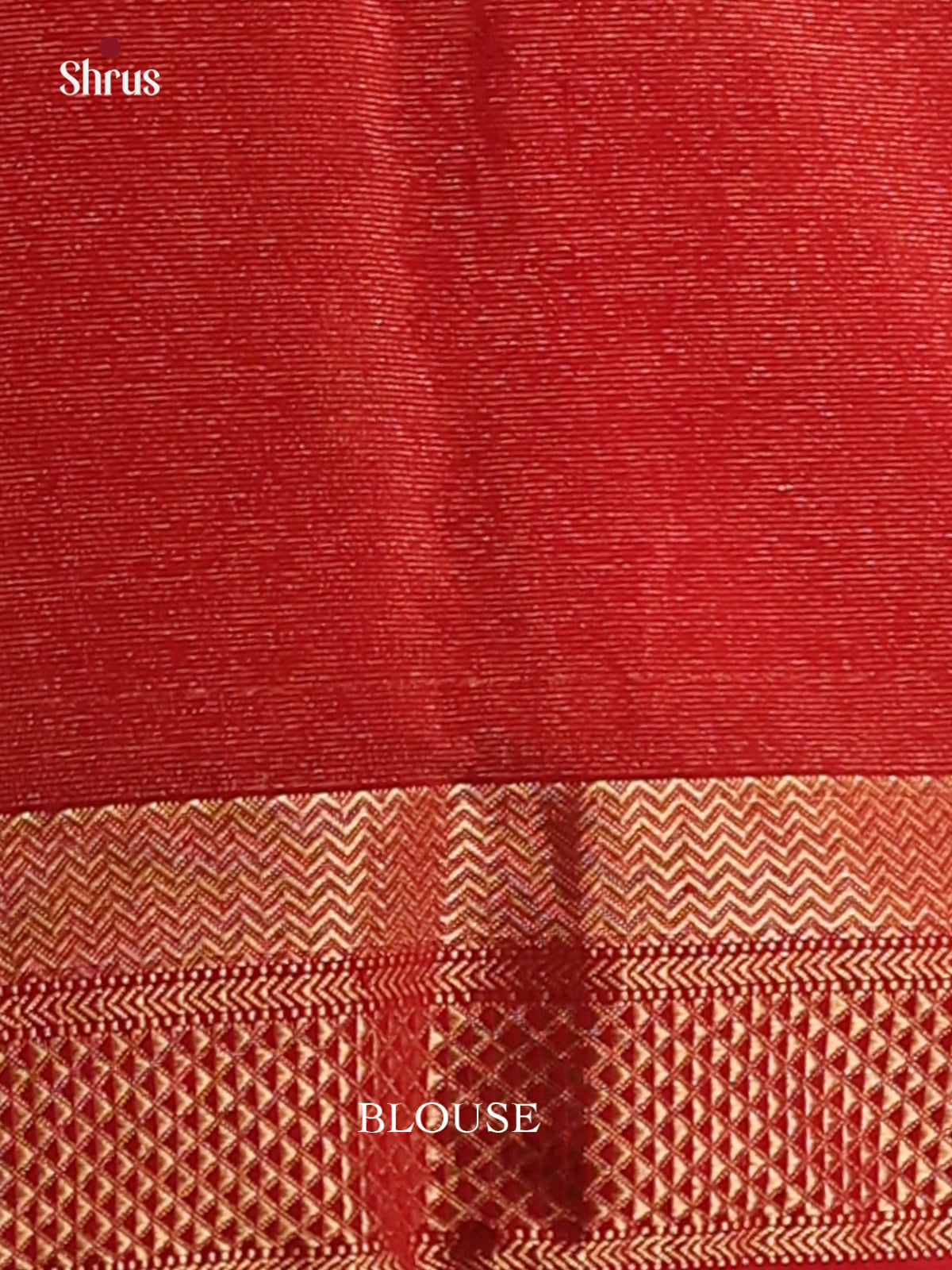 Red(Single Tone)- Maheshwari silkcotton Saree - Shop on Shrus.com
