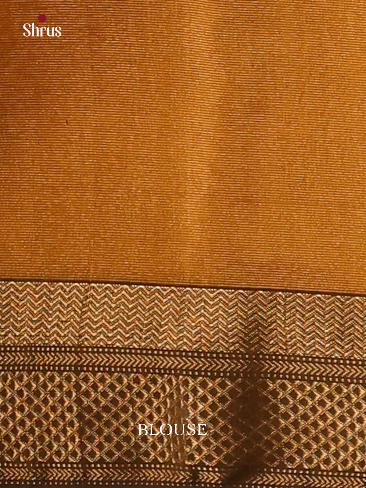 Dark Mustard with Brown- Maheshwari silkcotton Saree1 - Shop on Shrus.com