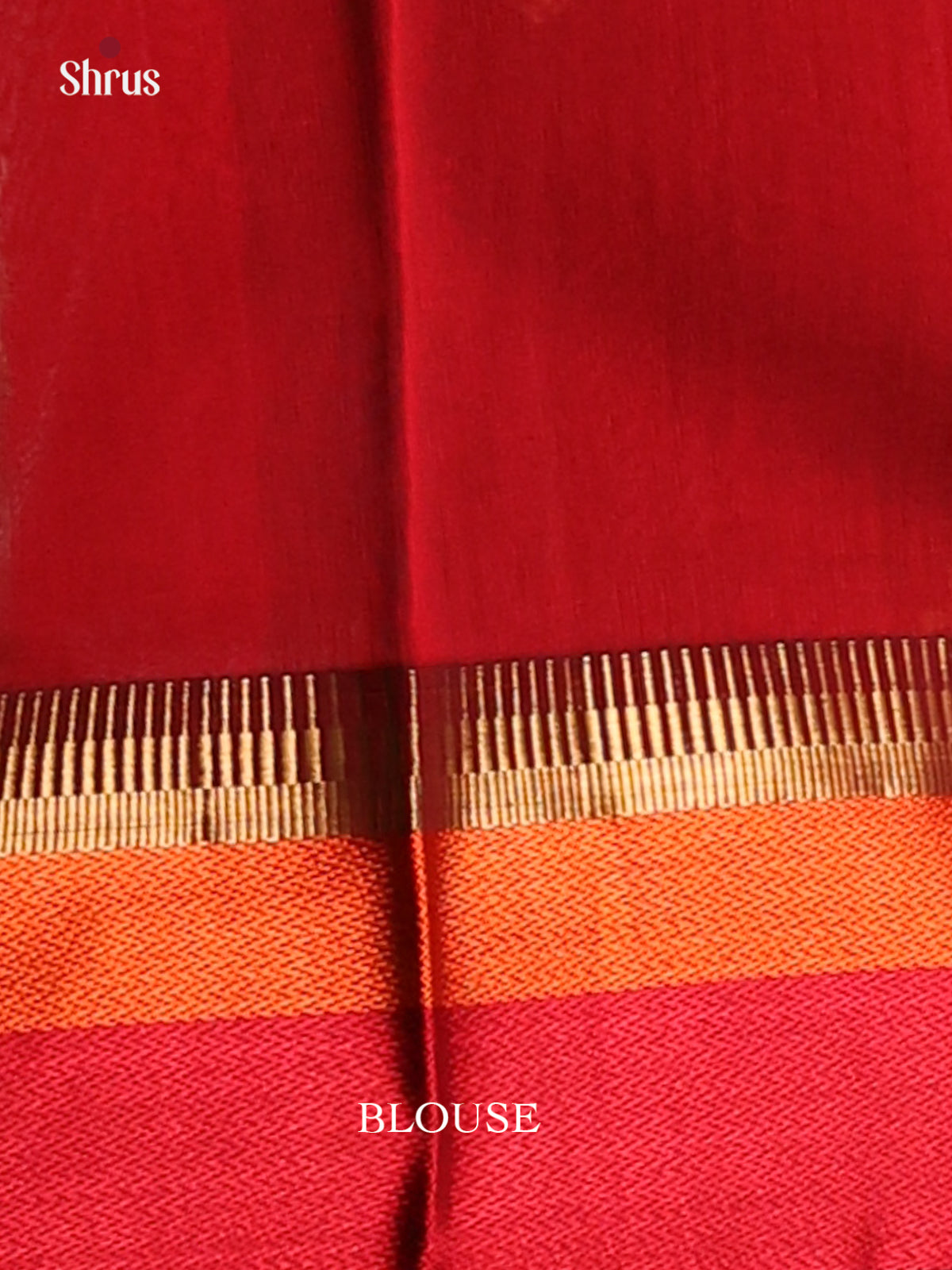 Green with Red- Maheshwari silkcotton Saree - Shop on Shrus.com