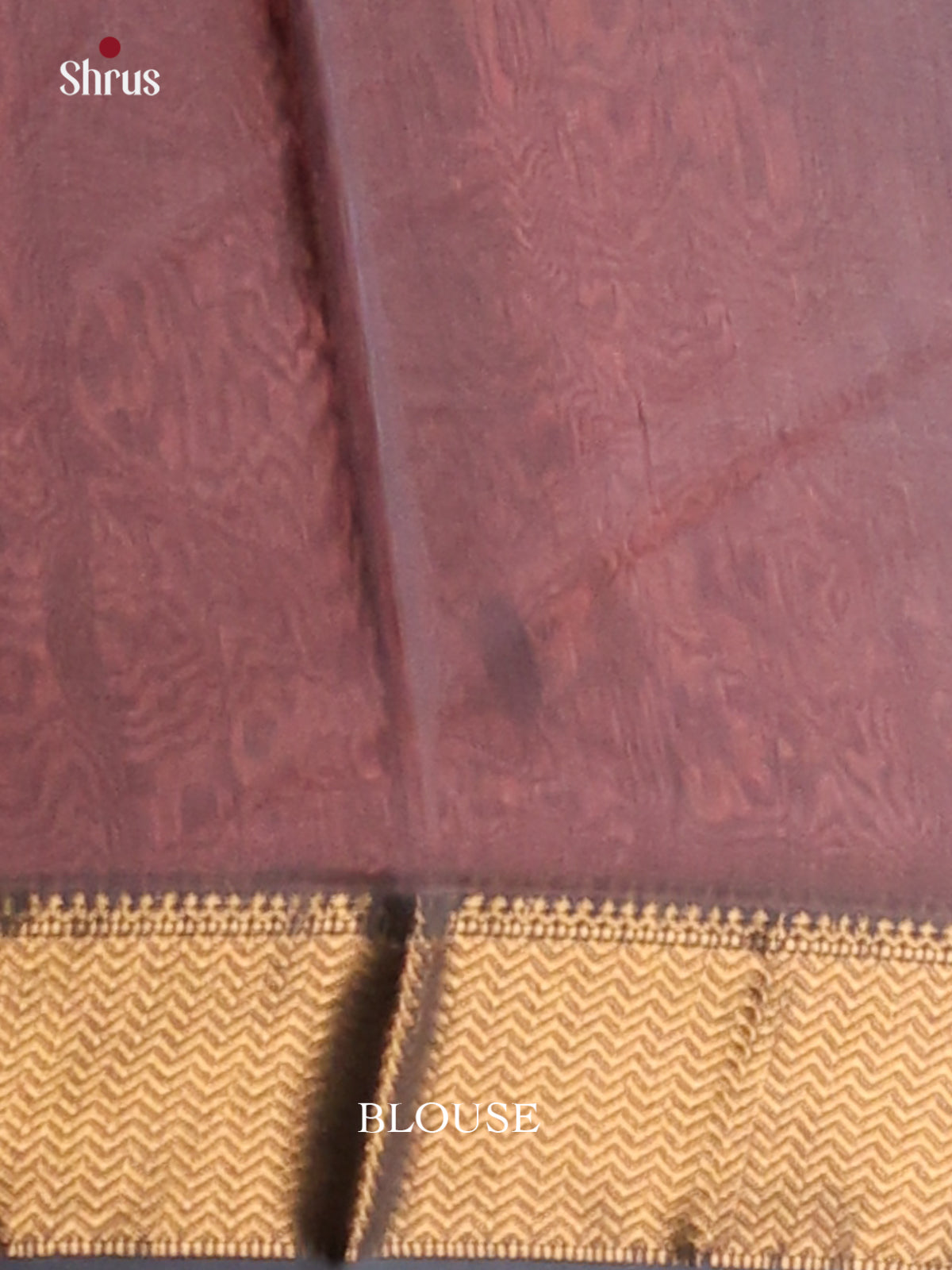 Peach & Grey- Maheshwari silkcotton Saree - Shop on Shrus.com