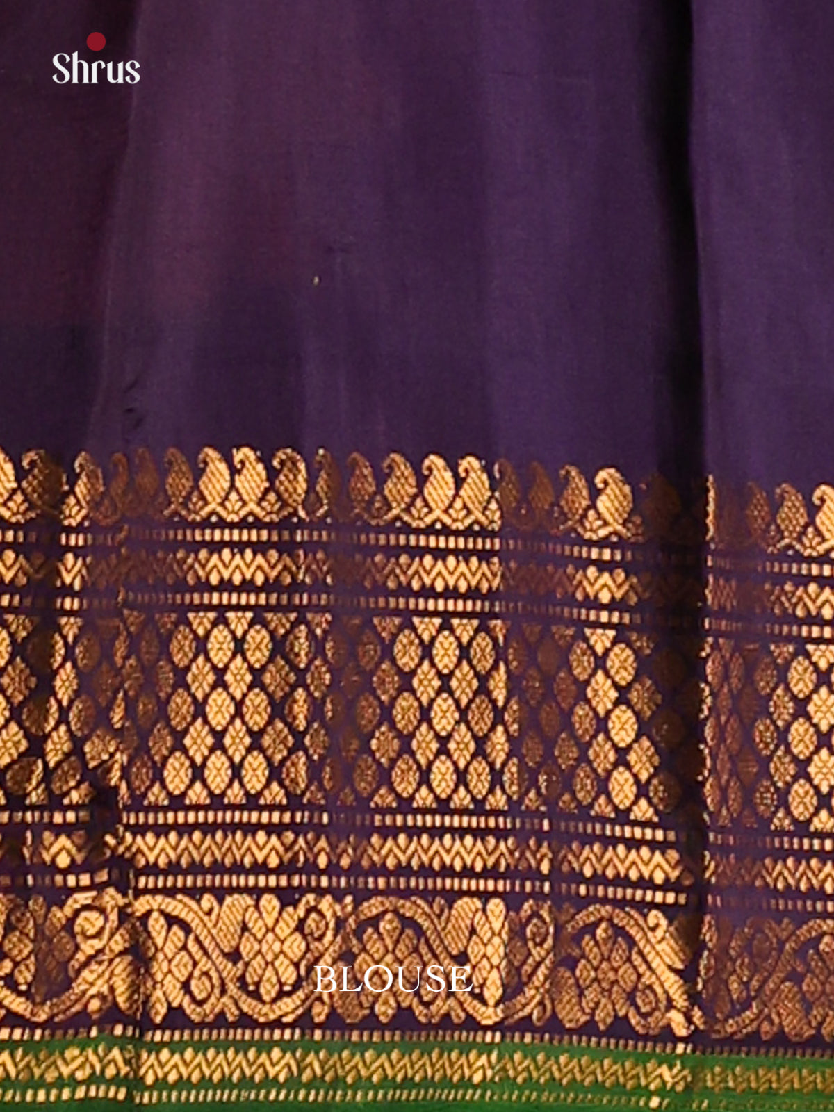 Stunning Pink Gadwal silk Saree gleams with gold zari buttas ,blue brocade pallu - Shop on Shrus.com