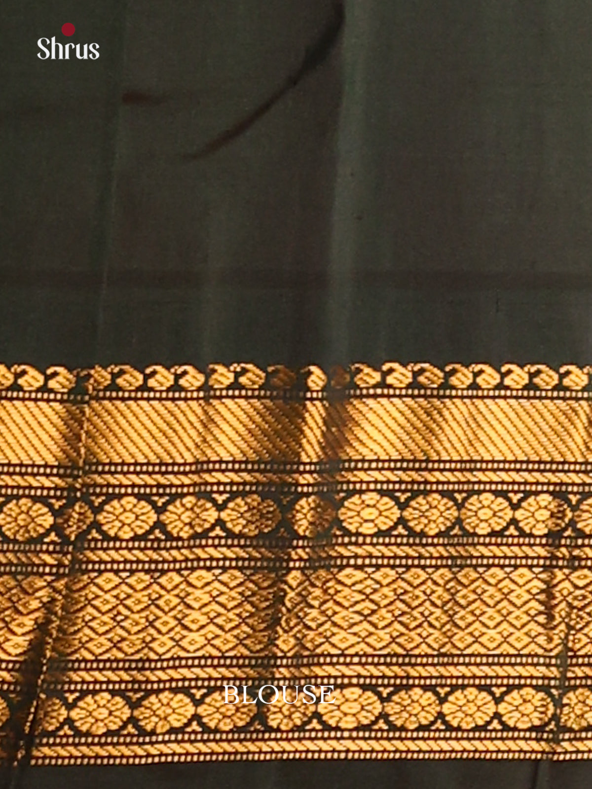 Beautiful Pink Gadwal silk Saree with gold zari buttas & green brocade pallu-1