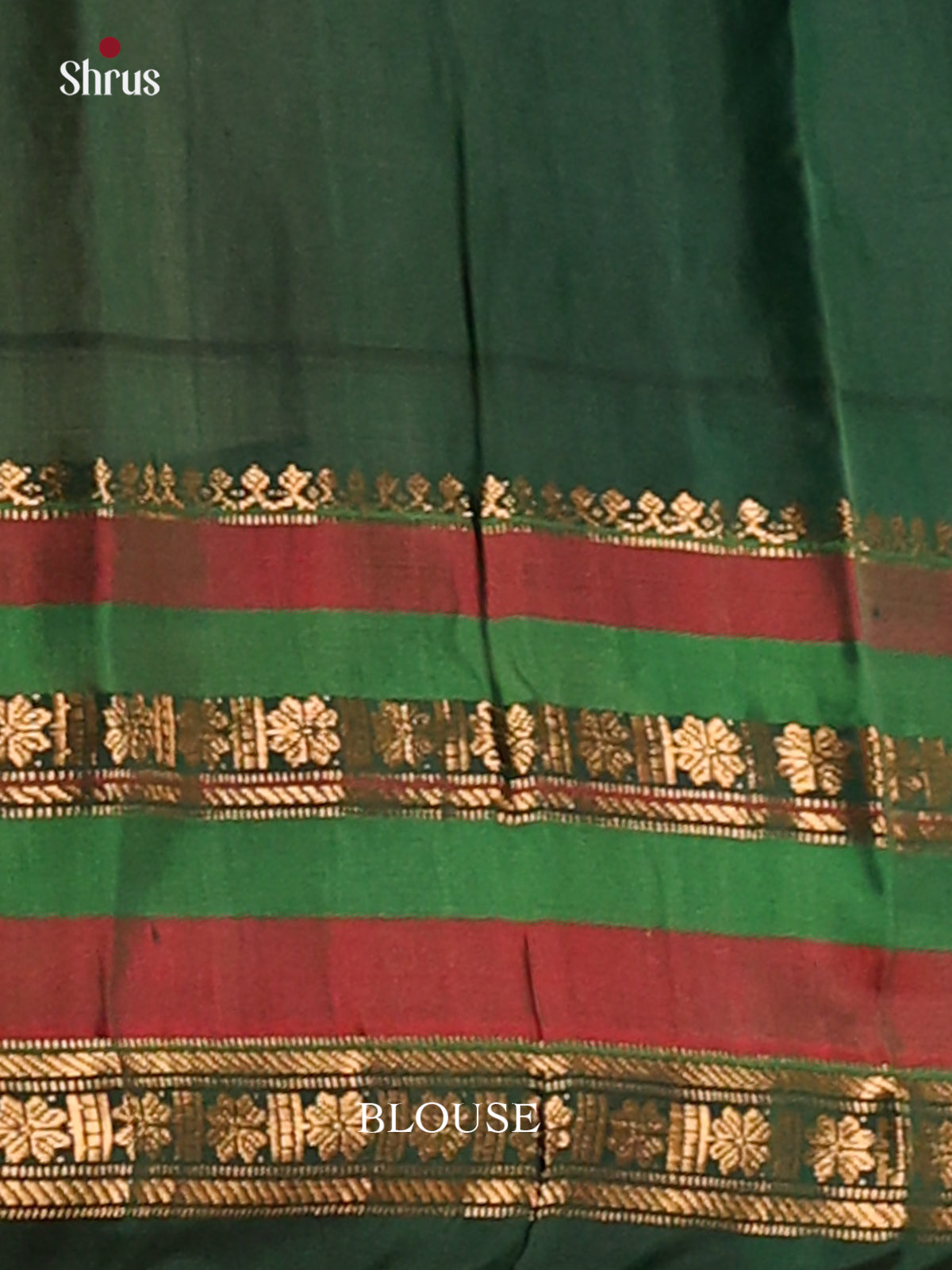 Exquisite Cream Gadwal silk Saree gleams with zari buttas , green zari border - Shop on Shrus.com
