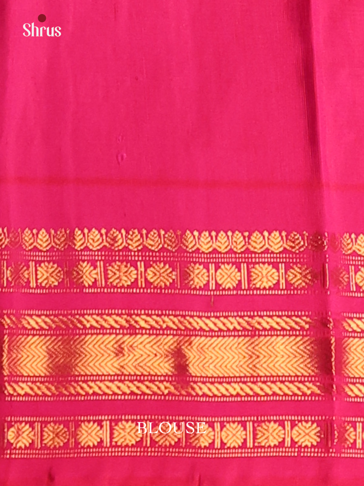 Enchanting Lavender Gadwal silk Saree with gold zari buttas & Ganga Jamuna Border-1