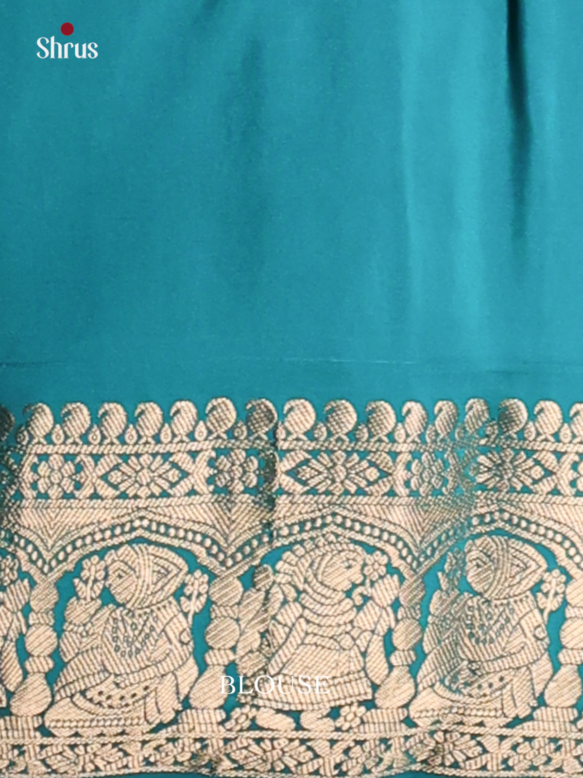 Grandeur Blue Soft Silk Saree with zari woven vanashrigaram floral brocade & self border-2