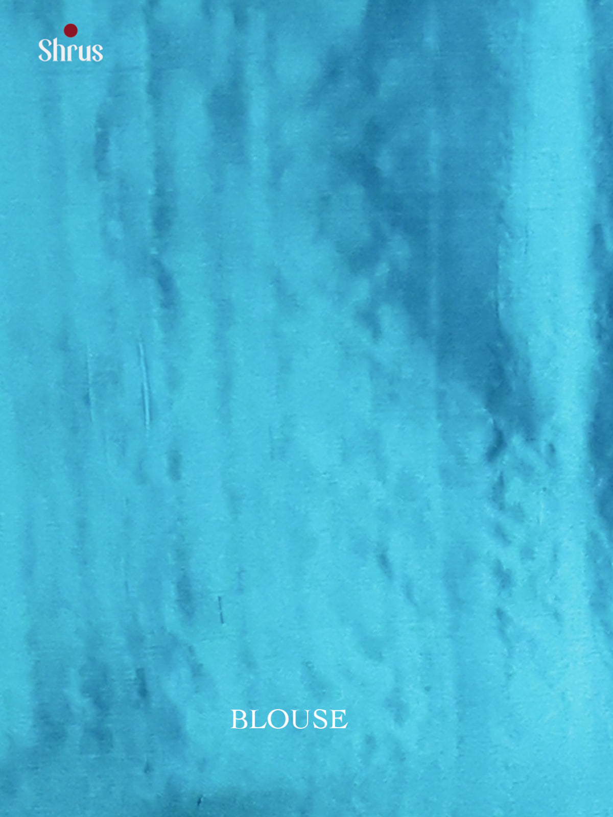 Bright Red borderless Soft Silk Saree with zari stripes,buttas , Blue paisley motif pallu-2