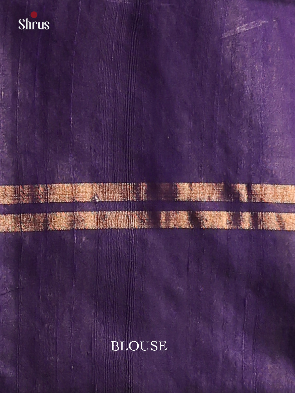 Chic Red Raw Silk Saree with gold zari buttas & Contrast Blue brocade pallu -1