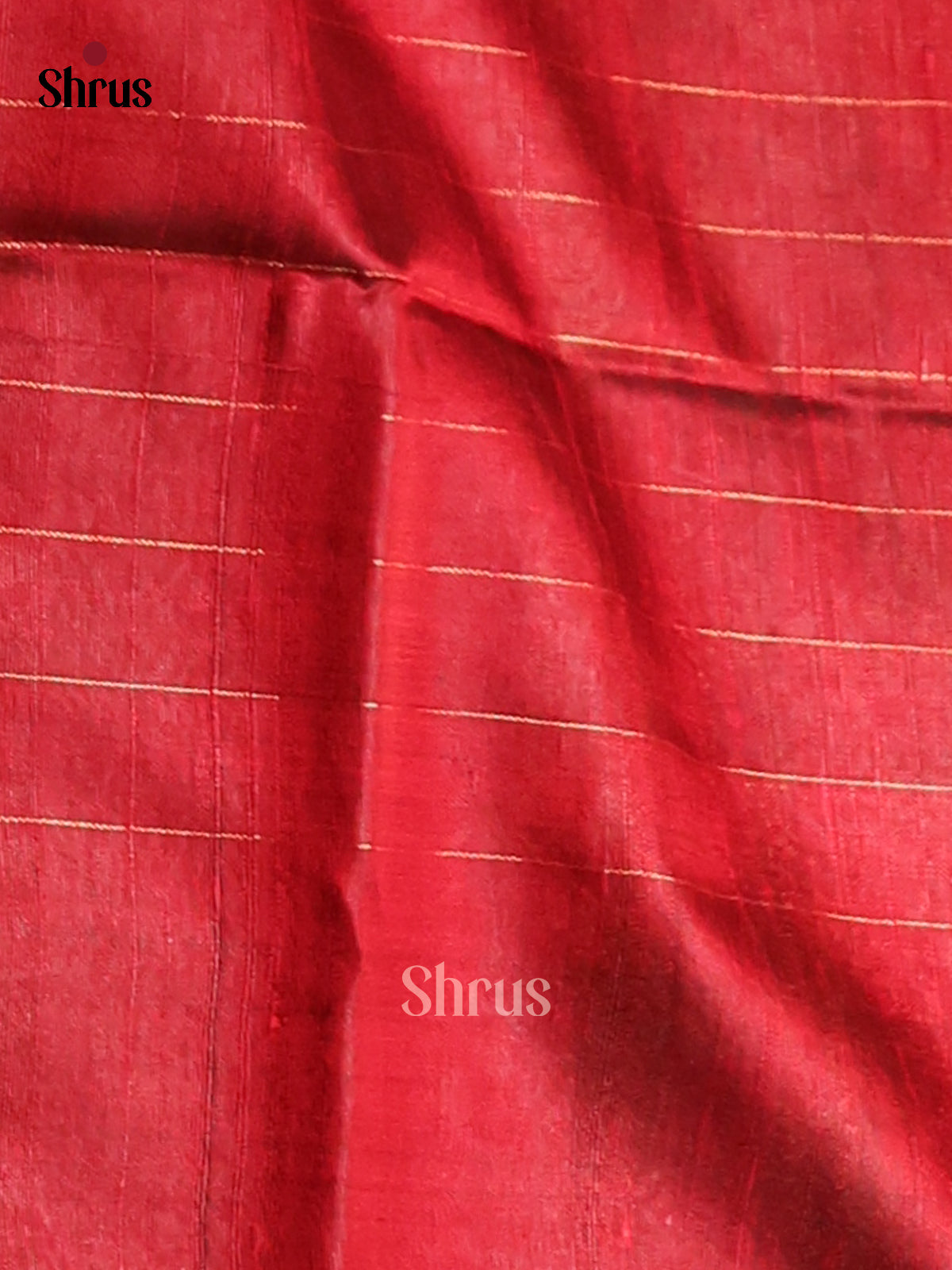 Charming Grey Raw Silk Saree with zari checks , contrast Maroon floral brocade pallu - Shop on Shrus.com