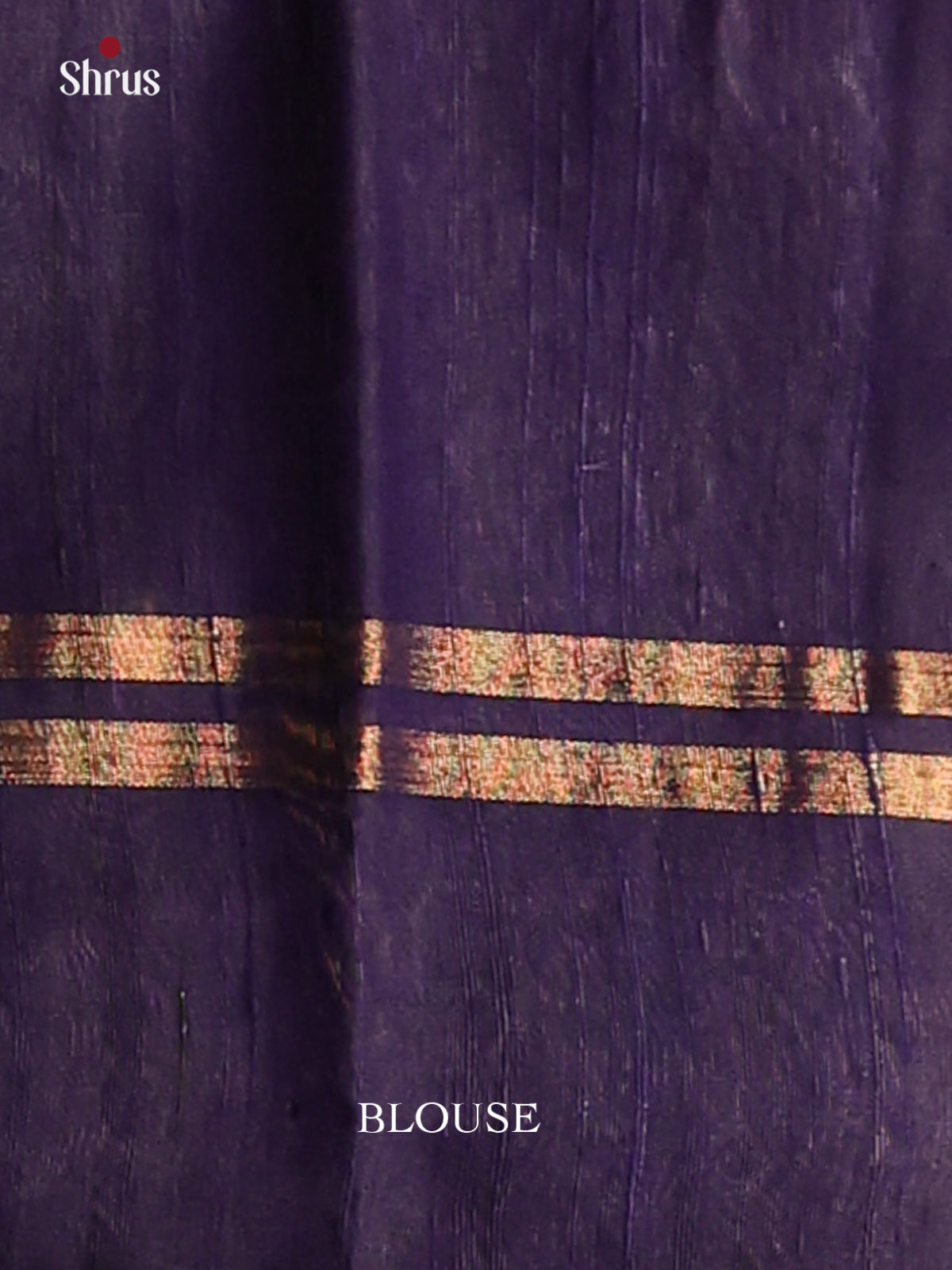 Dazzling Violet Raw Silk Saree with thousand zari buttas , brocade pallu - Shop on Shrus.com