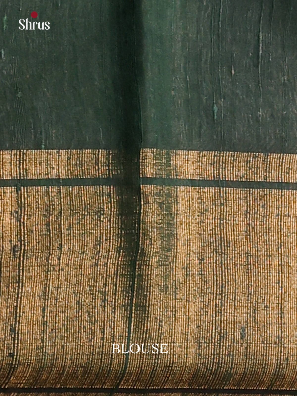 Charming Cream Raw Silk Saree with contrast Green zari woven border - Shop on Shrus.com