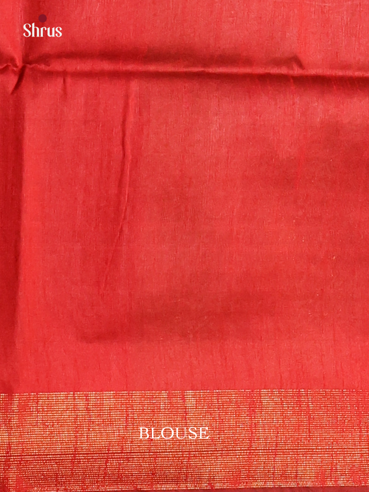 Green & Red - Semi Rawsilk Saree - Shop on Shrus.com