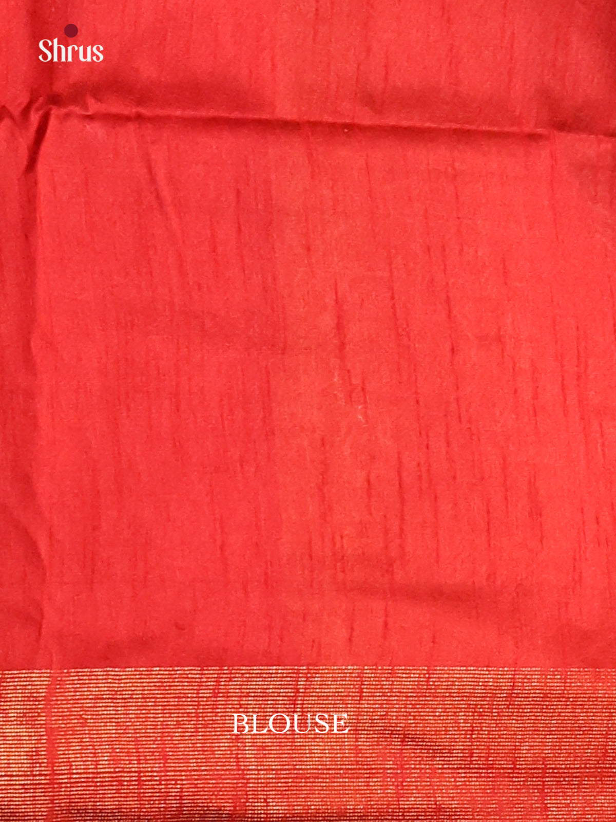 Mustard & Red - Semi Rawsilk Saree - Shop on Shrus.com