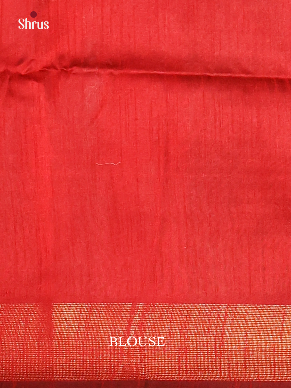 Green with Red- Semi Rawsilk Saree - Shop on Shrus.com
