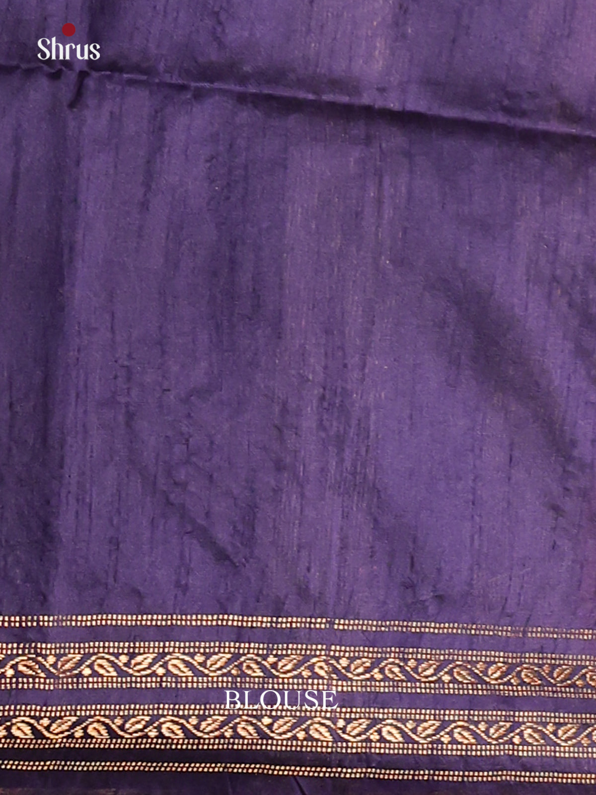 Red & Blue - Semi Rawsilk Saree - Shop on Shrus.com