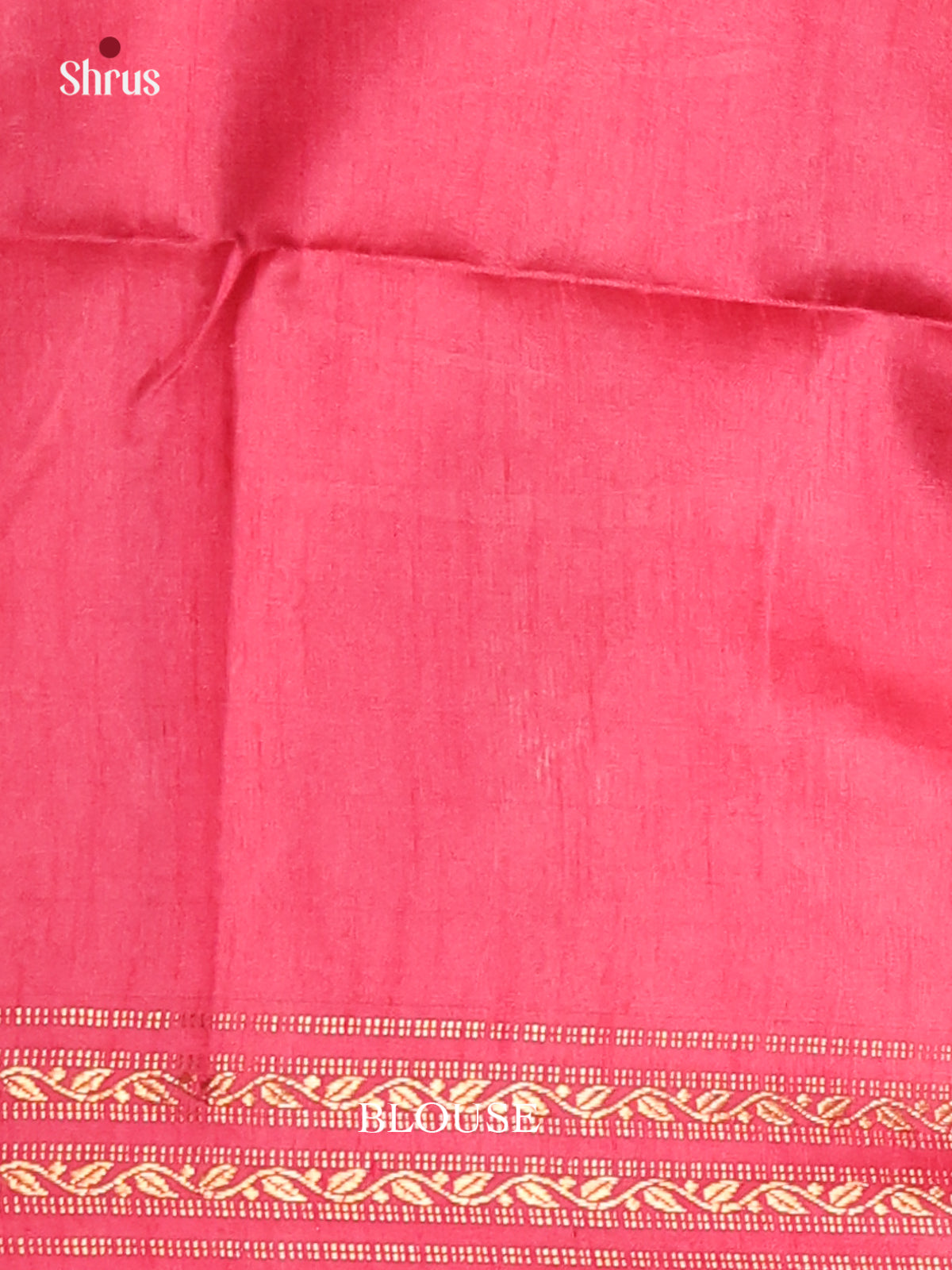 Yellow & Pink- Semi Rawsilk Saree - Shop on Shrus.com