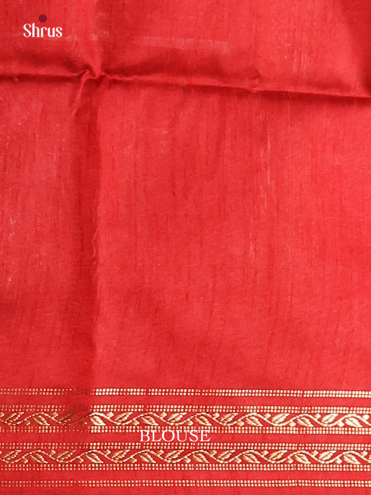 Green & Red - Semi Rawsilk Saree - Shop on Shrus.com