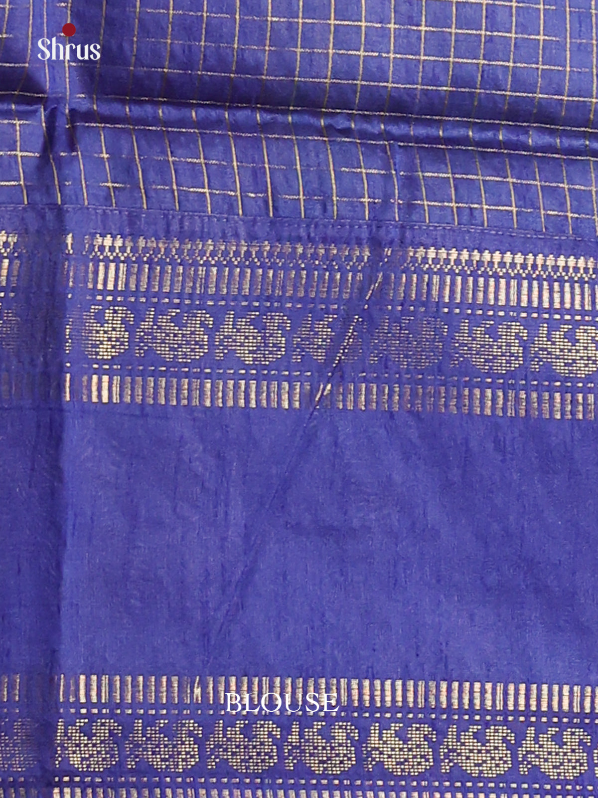 Teal with Blue - Semi Rawsilk Saree - Shop on Shrus.com