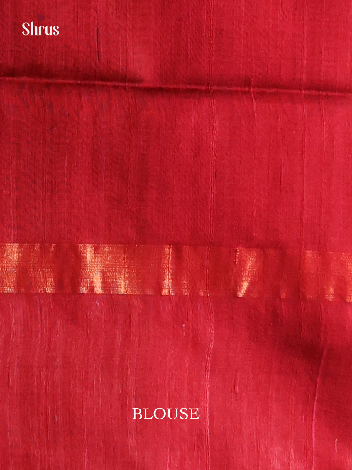 Chic Off White Raw Silk Saree with thread woven buttas , Red brocade pallu - Shop on Shrus.com