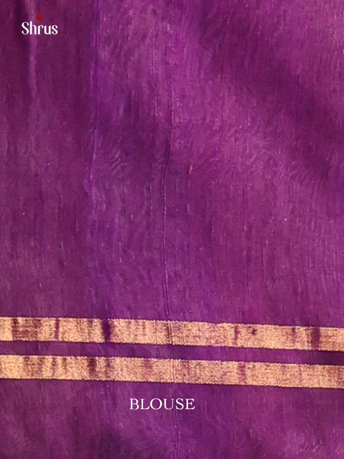 Elegant Pink Raw Silk Saree with zari stripes ,motifs , violet brocade pallu - Shop on Shrus.com
