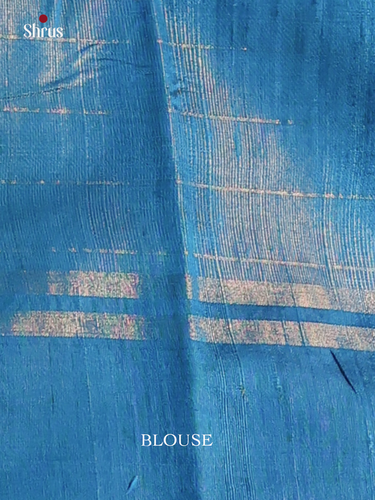 Lustrous Double Shaded Purple Raw Silk Saree gleams with zari checks , blue brocade pallu - Shop on Shrus.com