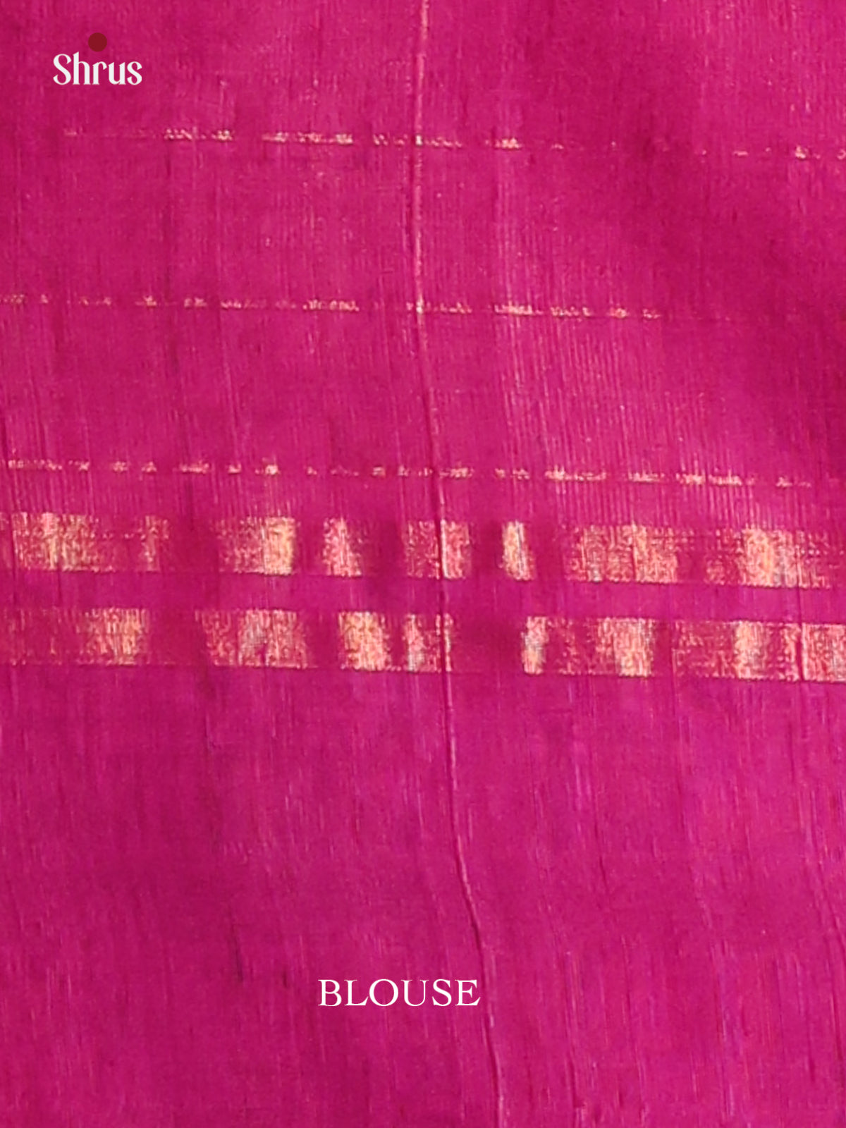 Dazzling Green Raw Silk Saree with zari checks & Majenta brocade pallu - Shop on Shrus.com