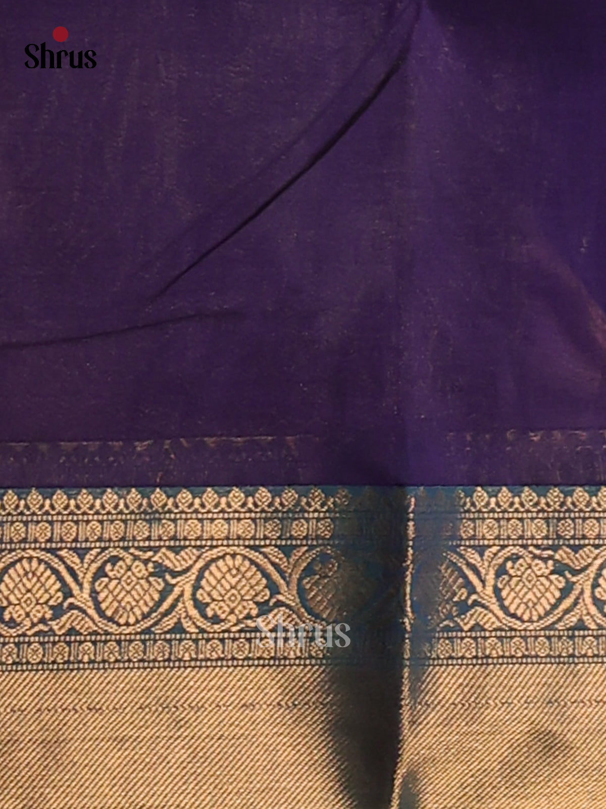 Violet with Blue - Chettinad Cotton Saree - Shop on Shrus.com