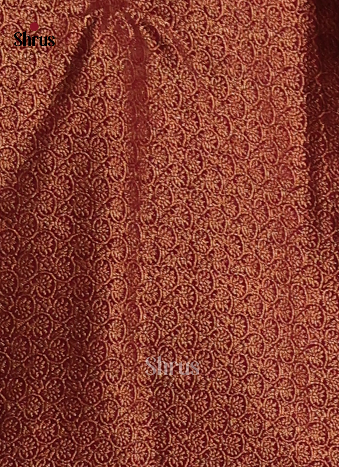 Green with Maroon - Semi Jute Saree - Shop on Shrus.com