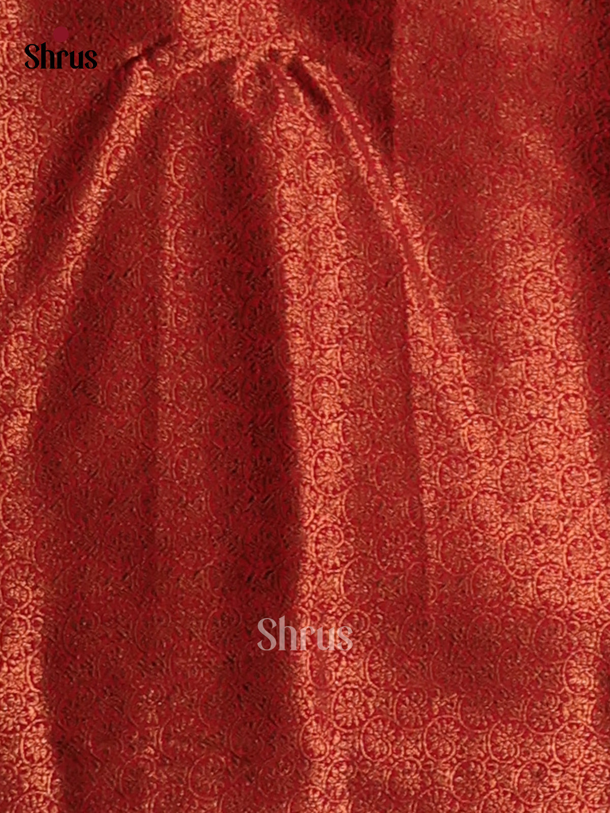 Blue with Red- Semi Jute Saree - Shop on Shrus.com