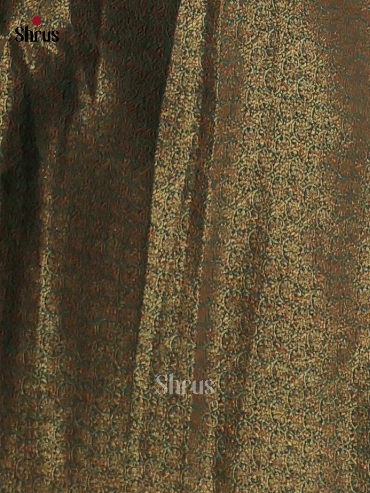 Maroon with Green- semi jute - Shop on Shrus.com