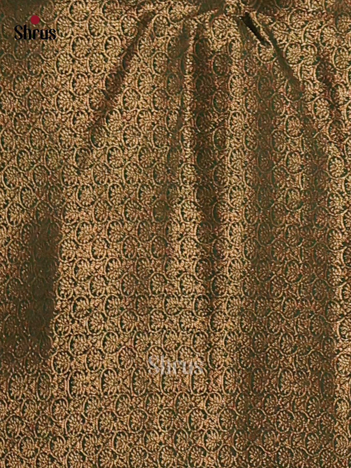 Red & Green - Semi Jute Saree - Shop on Shrus.com