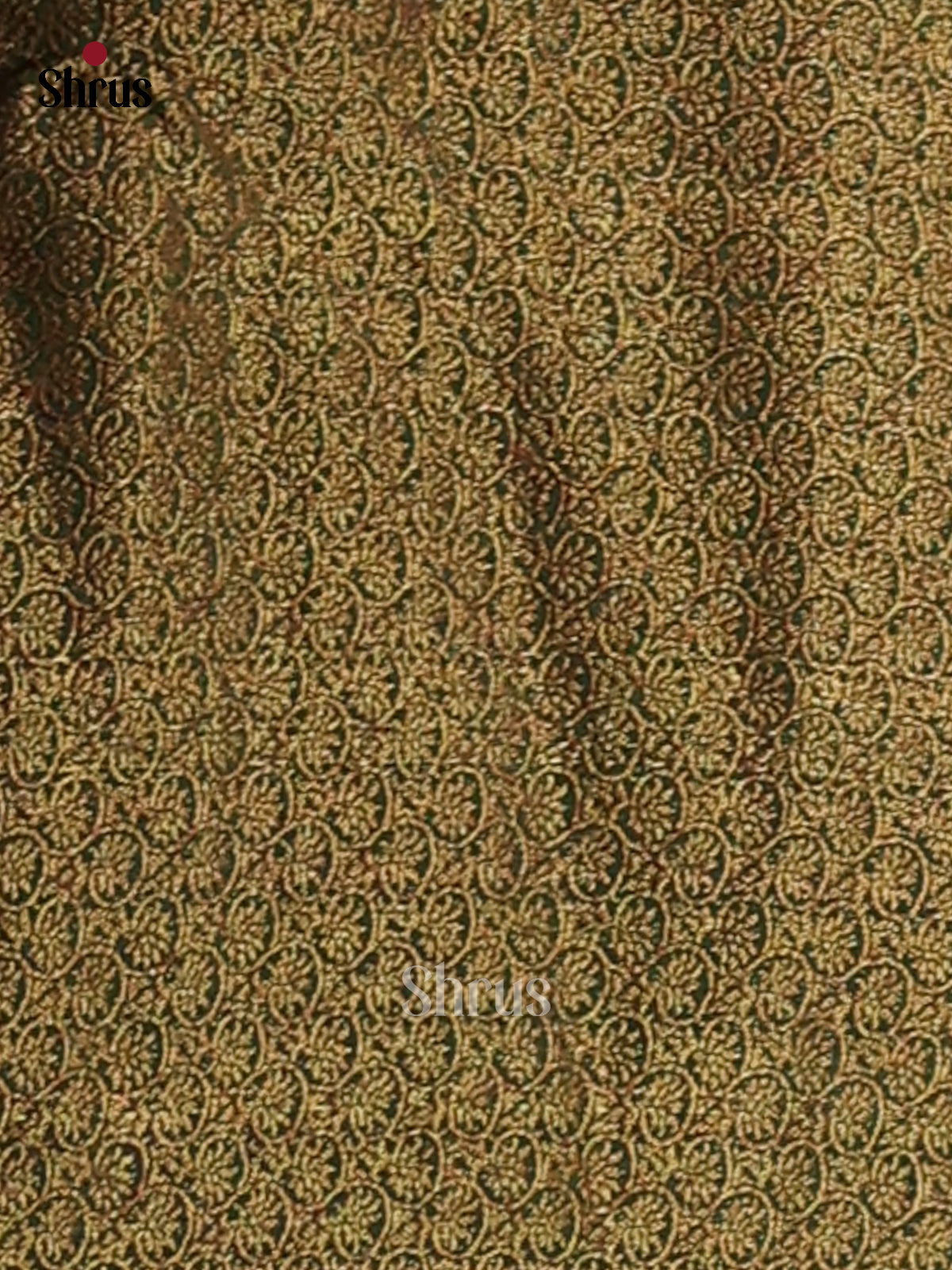 Mustard with Green- Semi Jute Saree - Shop on Shrus.com