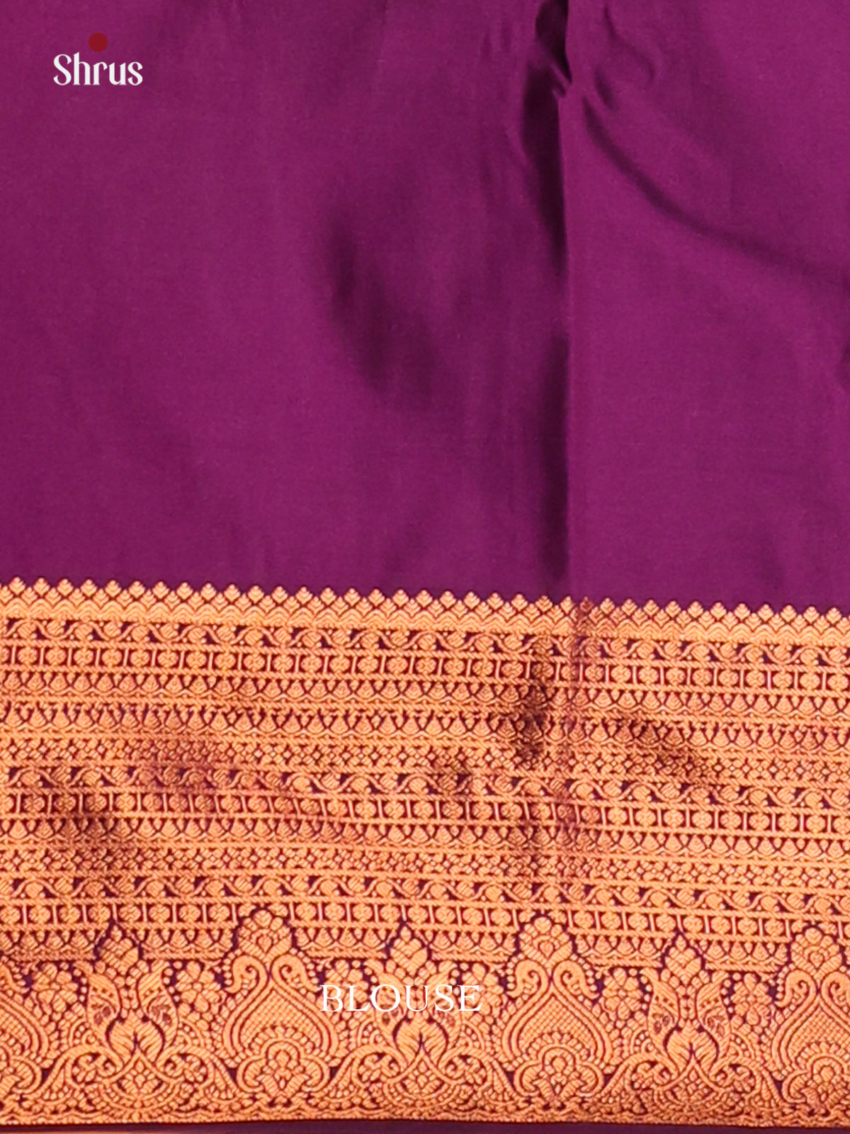 Lite Green with Purple - Semi Kanchipuram Saree - Shop on Shrus.com