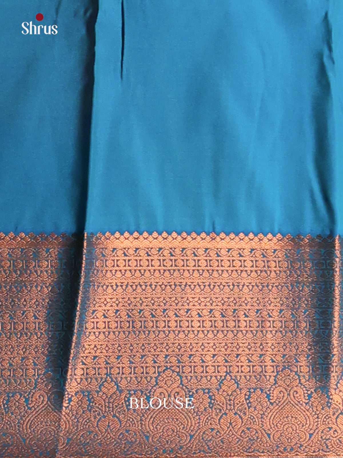 Pink with Blue - Semi Kanchipuram Saree - Shop on Shrus.com