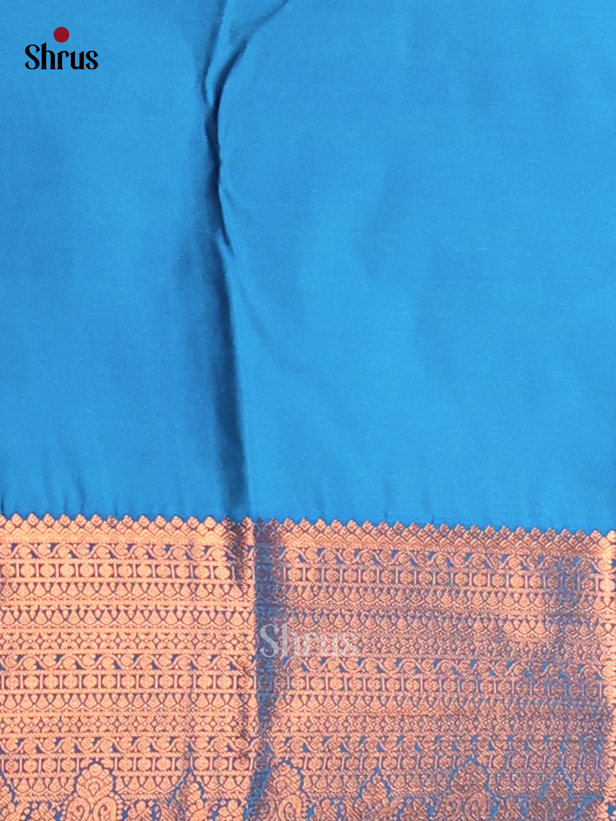 Pink with Blue- Semi Kanchipuram Saree - Shop on Shrus.com