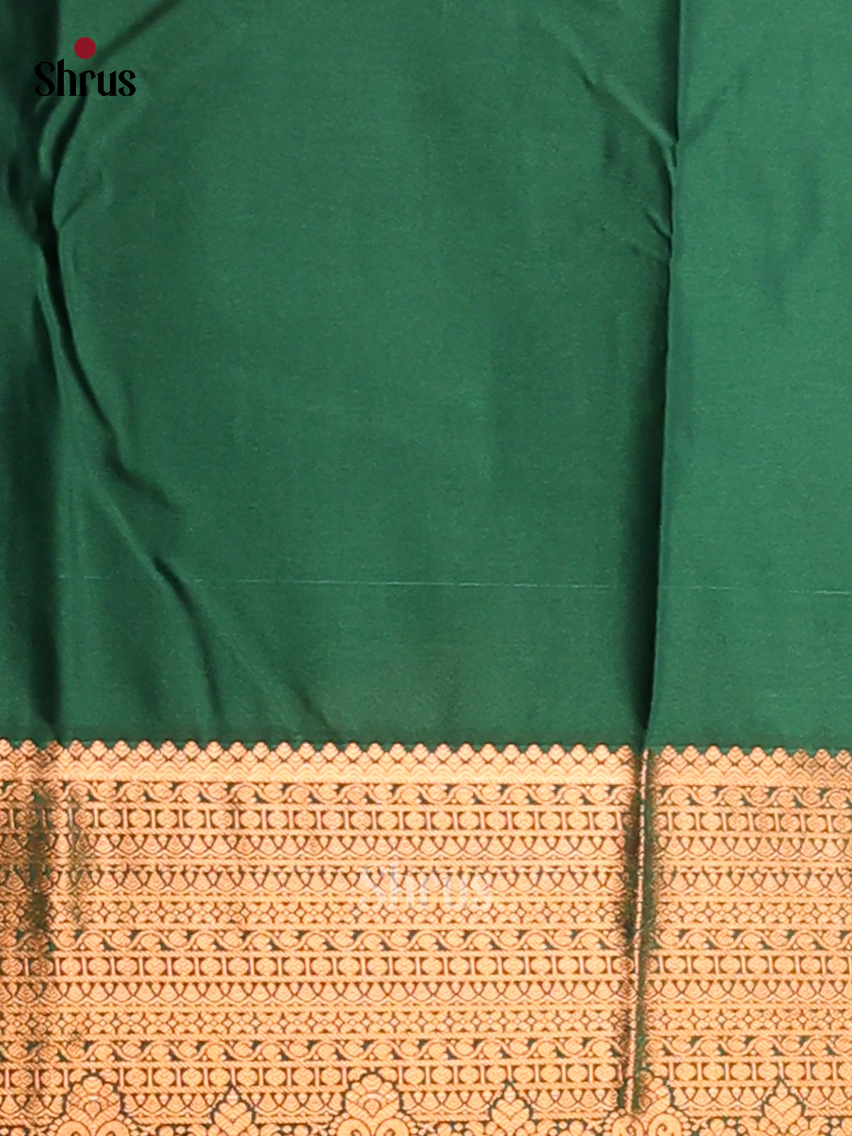 Pink with Green - Semi Kanchipuram Saree - Shop on Shrus.com