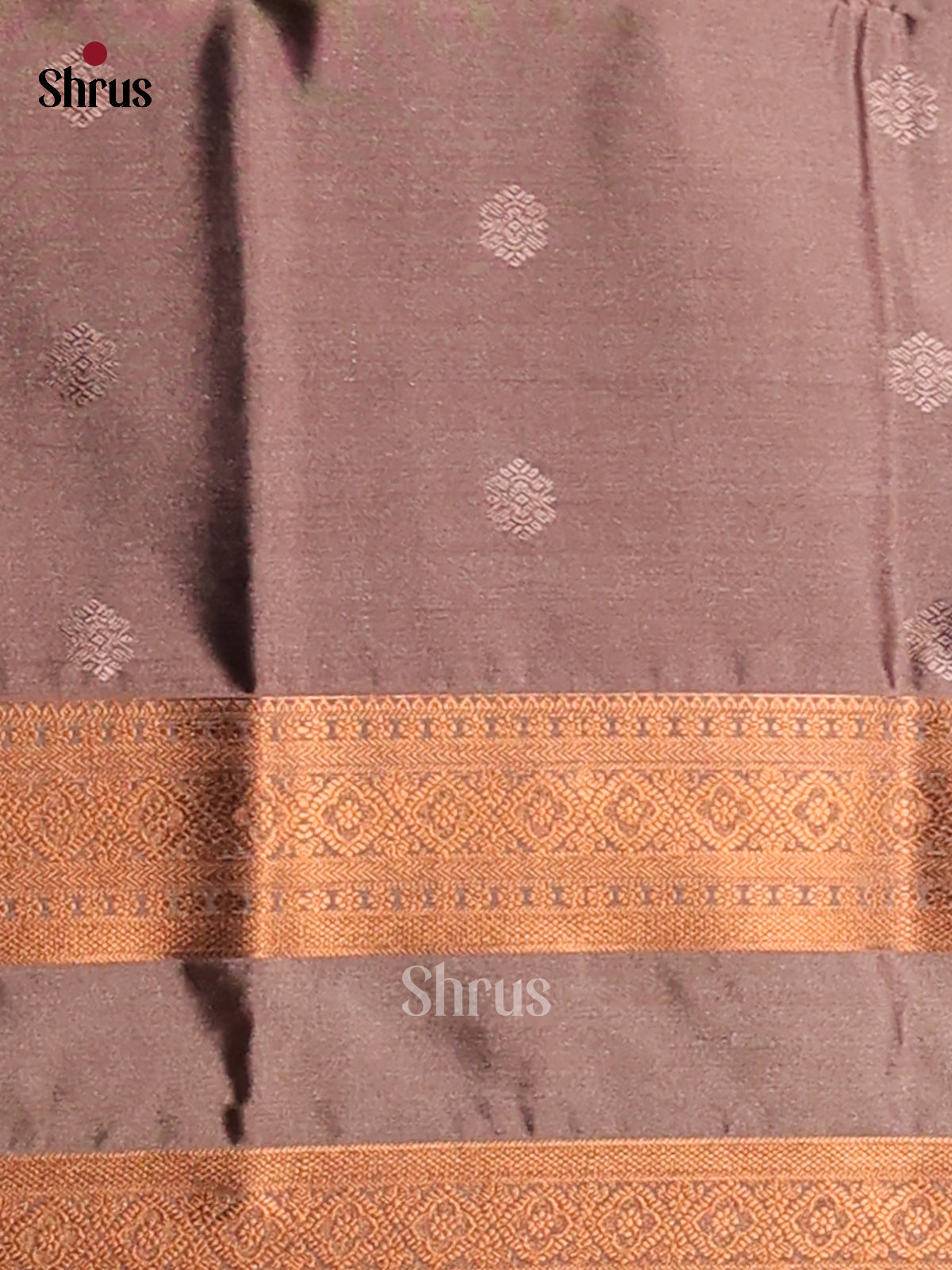 Violet & Grey - Semi Softsilk Saree - Shop on Shrus.com