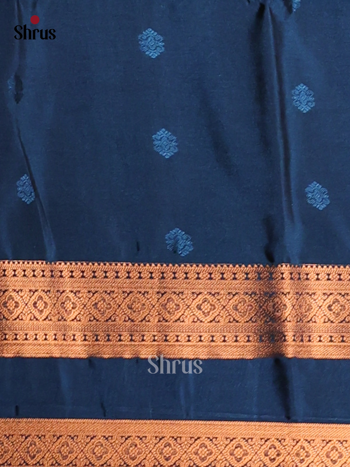 Violet & Blue - Semi Softsilk Saree - Shop on Shrus.com