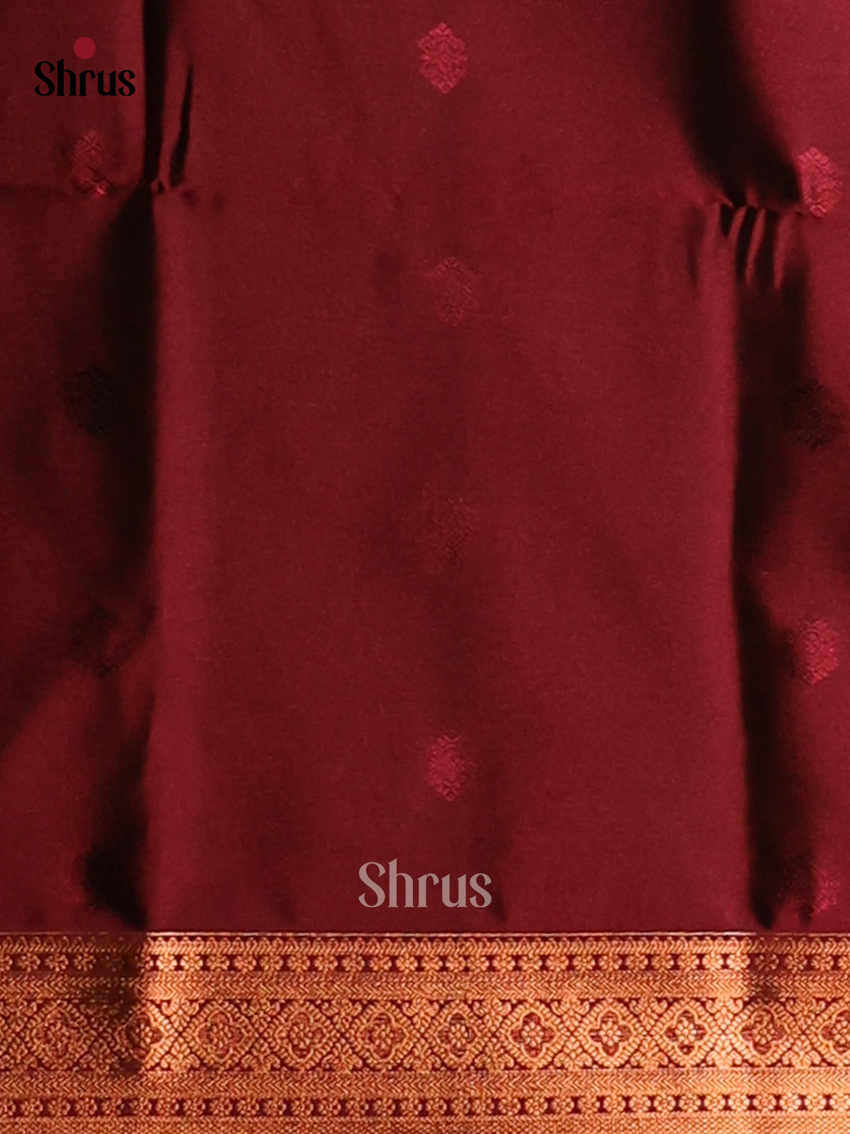 Green & Maroon - Semi Softsilk Saree - Shop on Shrus.com