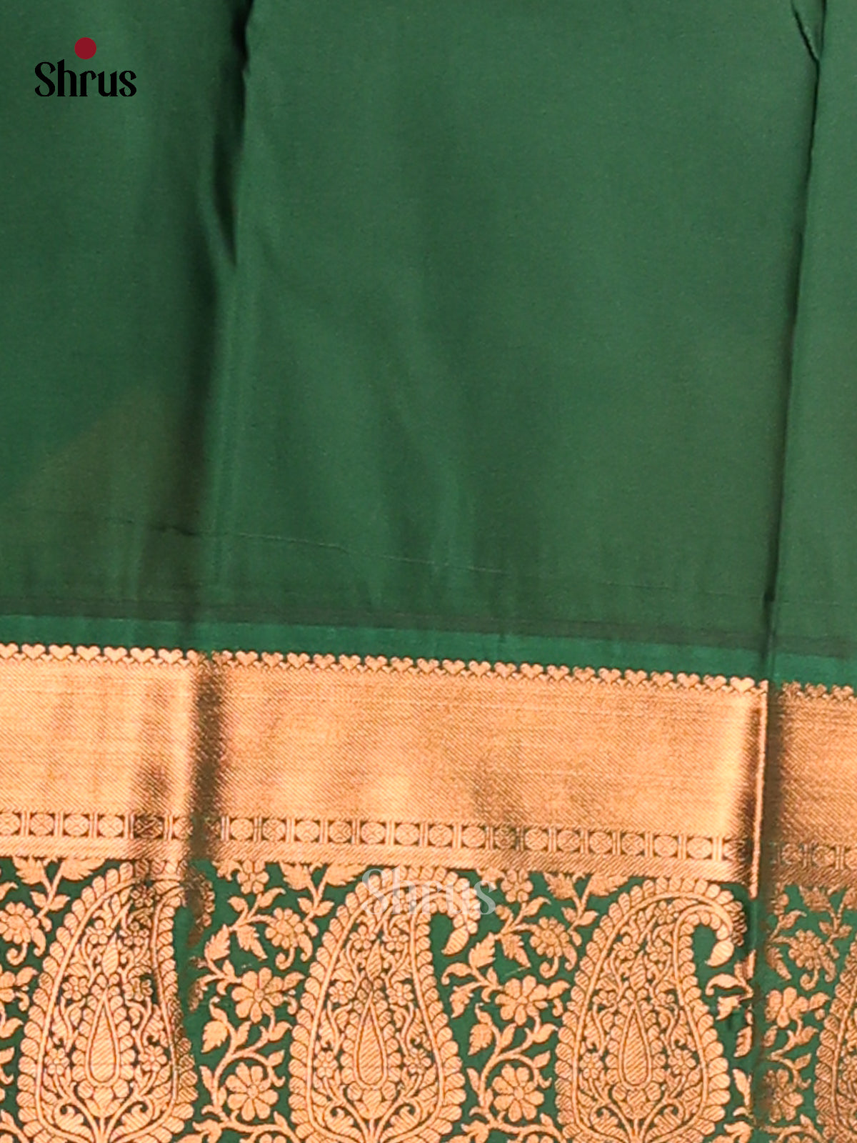 Pink with Green- Semi Kanchipuram Saree - Shop on Shrus.com