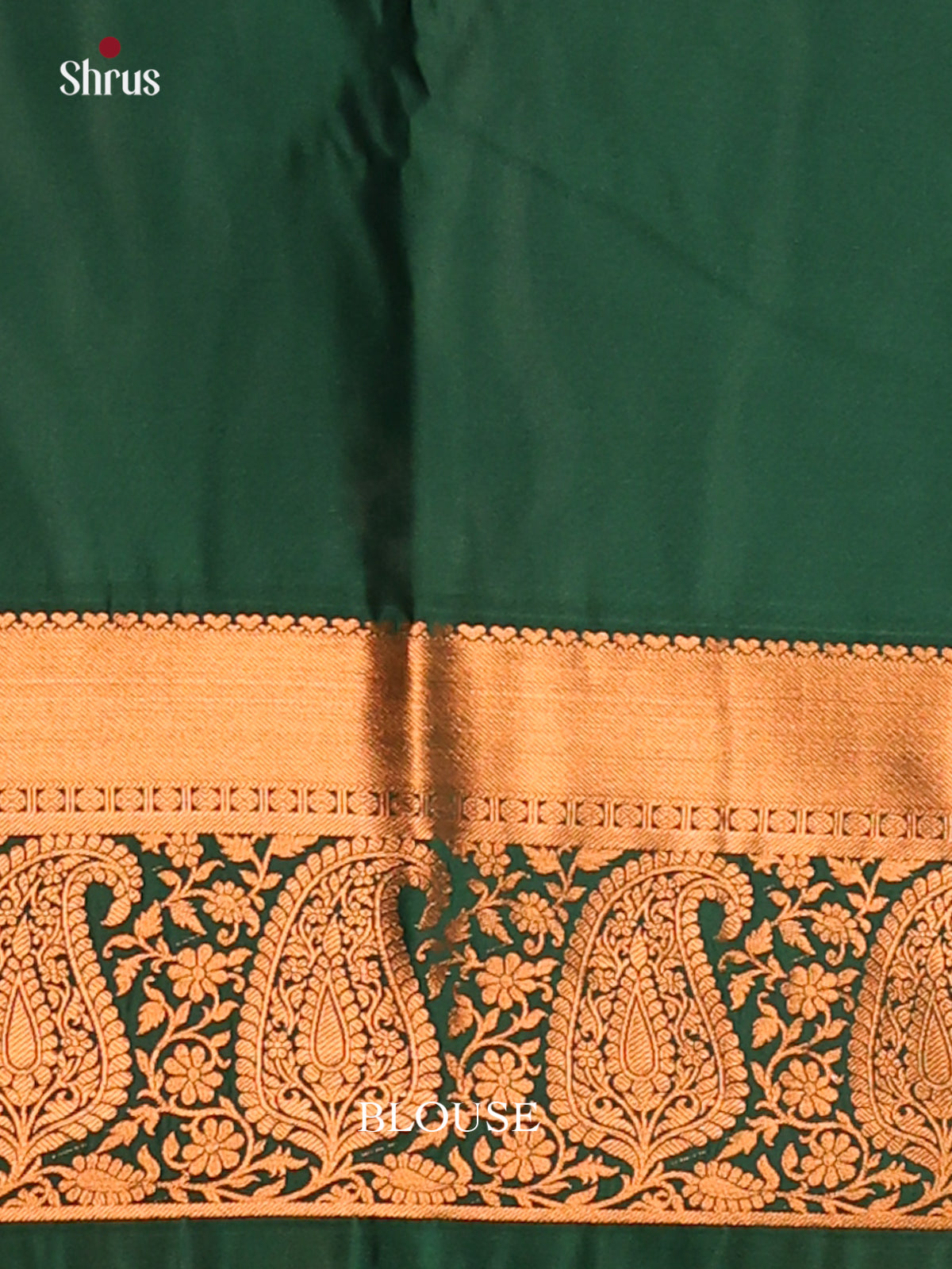 Pink with Green - Semi Kanchipuram Saree - Shop on Shrus.com