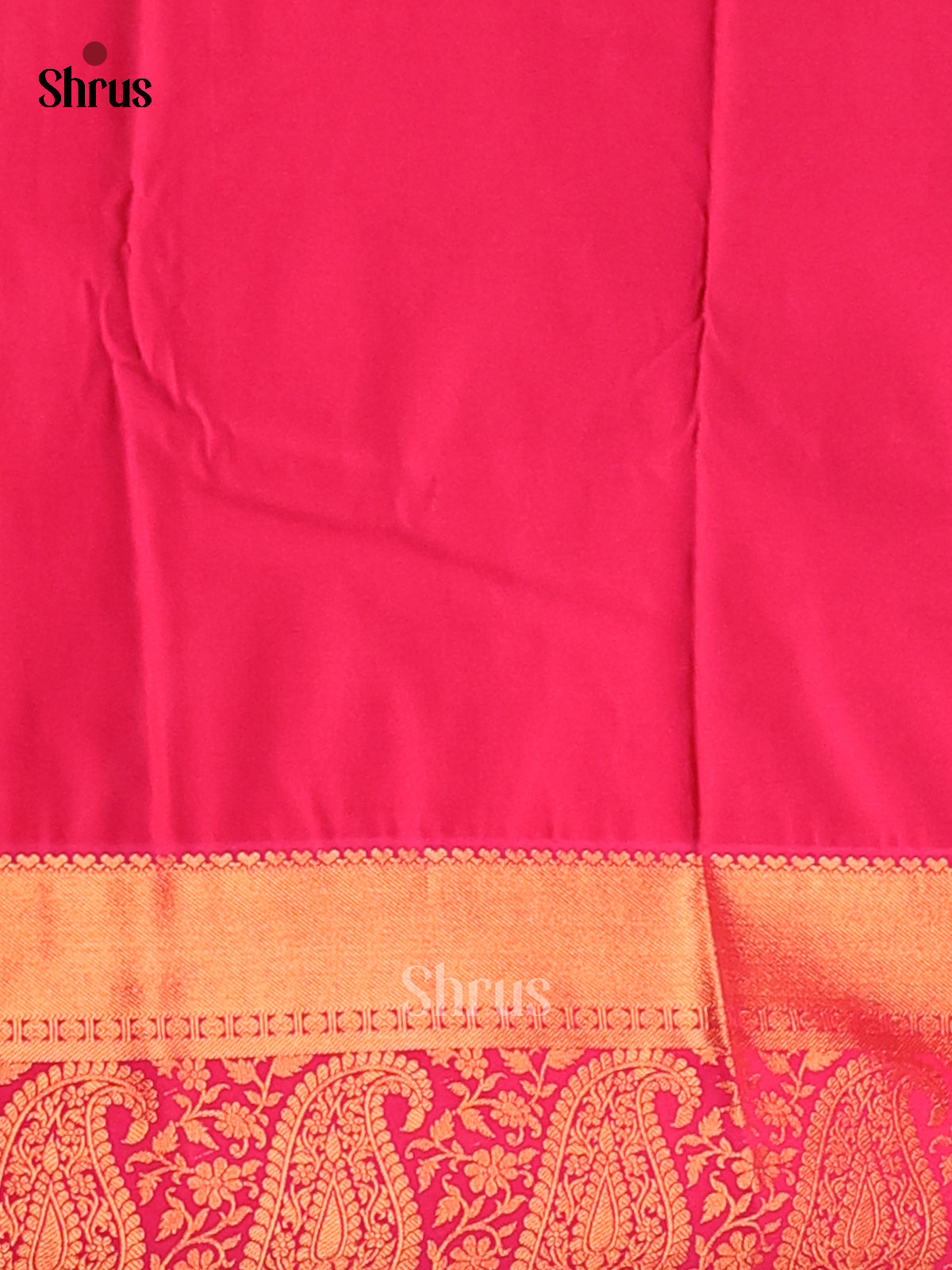 Green with Pink- semi kanchipuram saree - Shop on Shrus.com