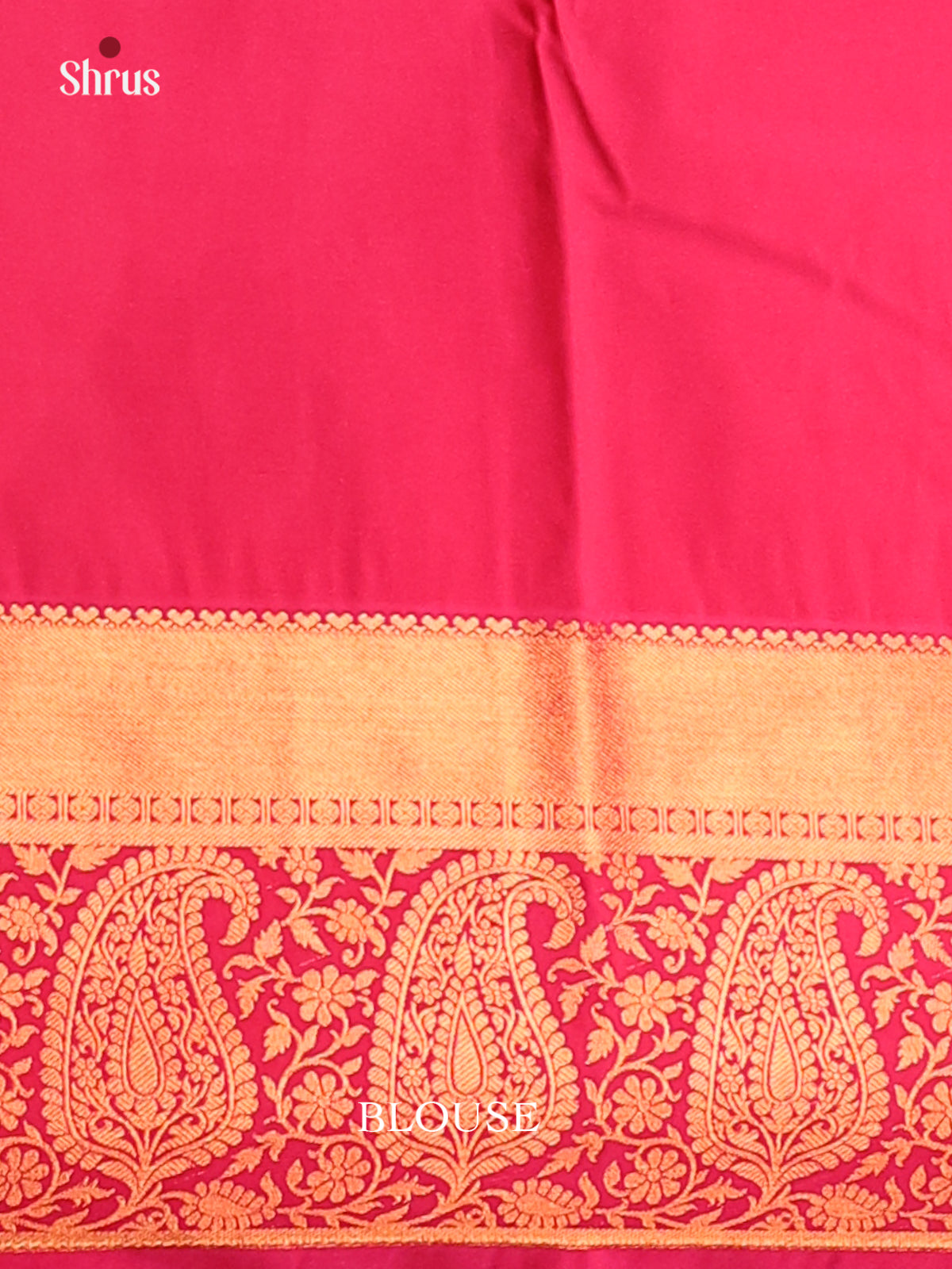 Green with Pink - Semi Kanchipuram Saree - Shop on Shrus.com